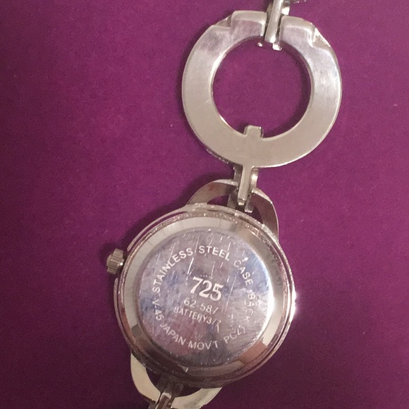 Silver toned watch. Walmart. 6 3/4 inches long. Used, like new. - Picture 5 of 5